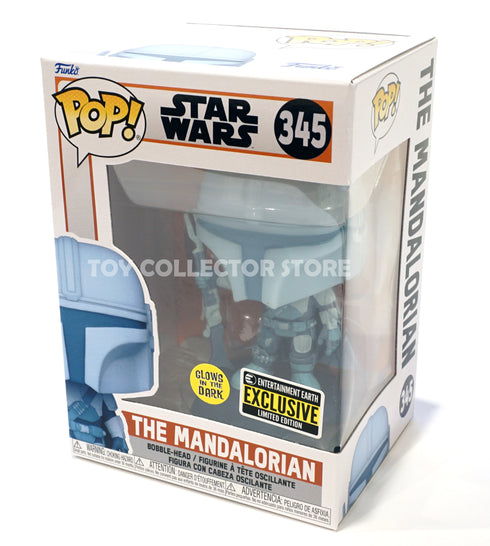 Funko The Mandalorian Glows in the Dark Hologram 345 Exclusive Vinyl Figure